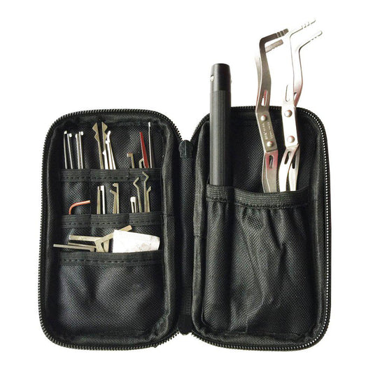 HUK 20 Lock Pick Set with LED – Interchangeable Handle